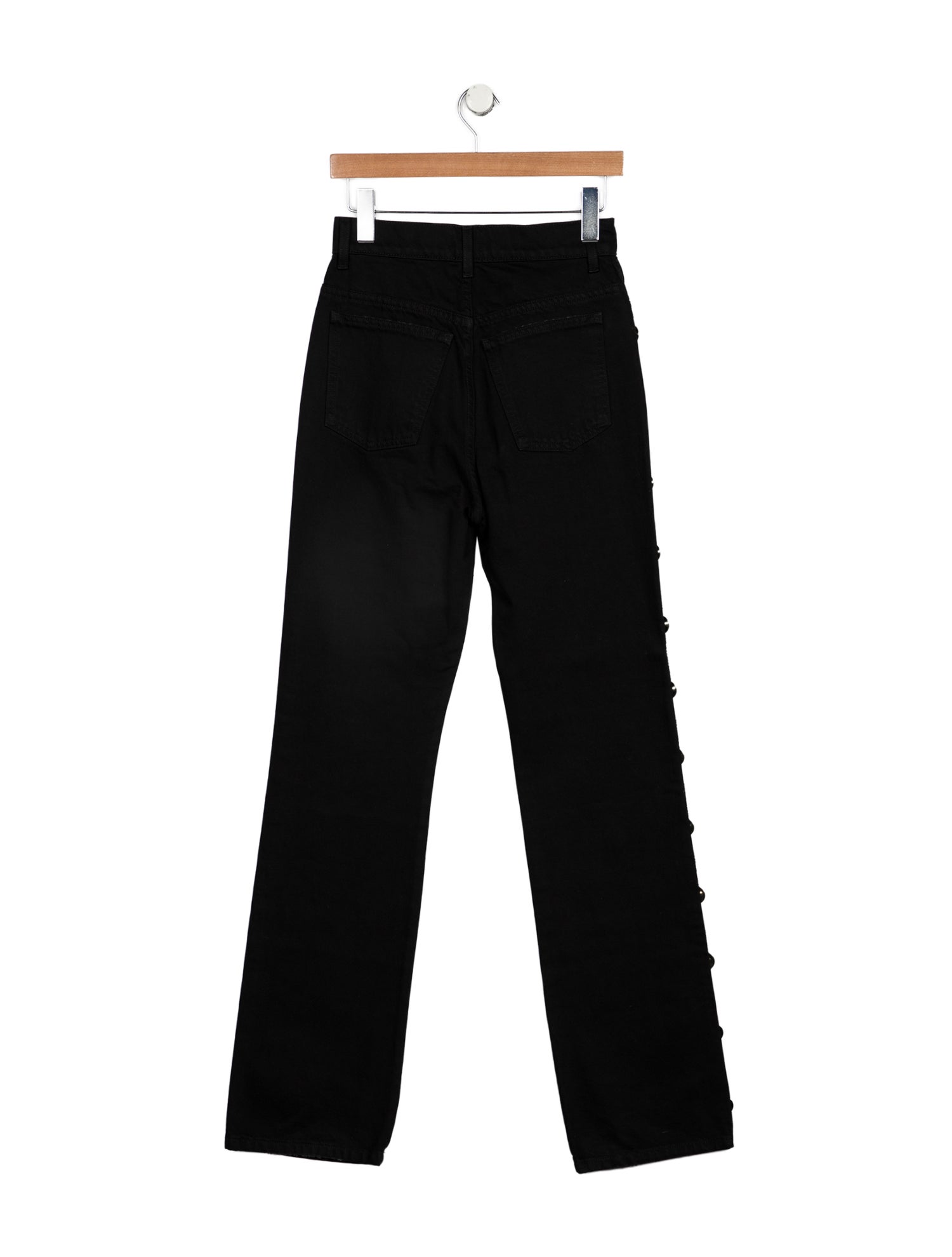 Khaite High-Rise Straight Leg Jeans