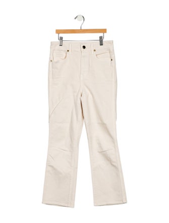 Khaite High-Rise Straight Leg Jeans