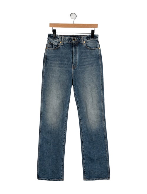 Khaite High-Rise Wide Leg Jeans