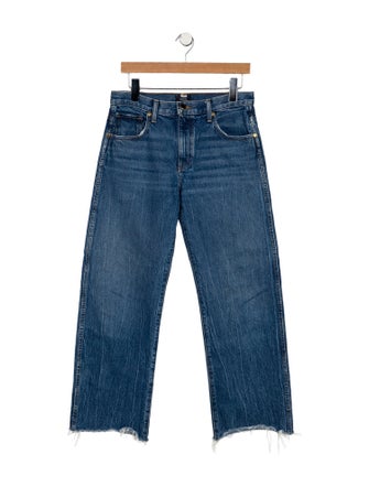 Khaite Mid-Rise Wide Leg Jeans