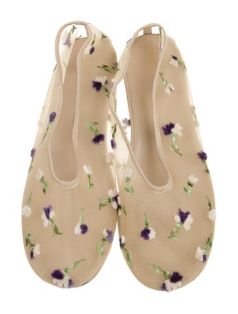 Khaite Marcy Mesh Ballet Flats