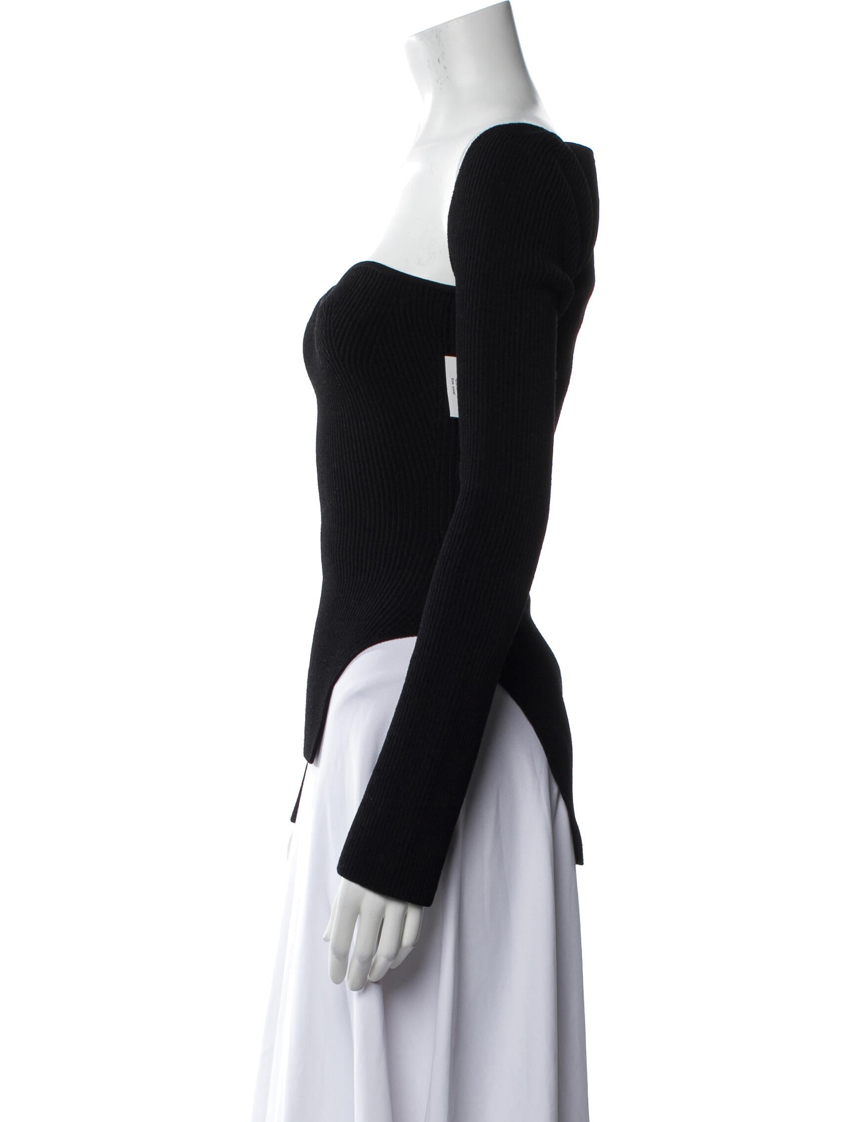 Khaite Square Neckline Mini Dress