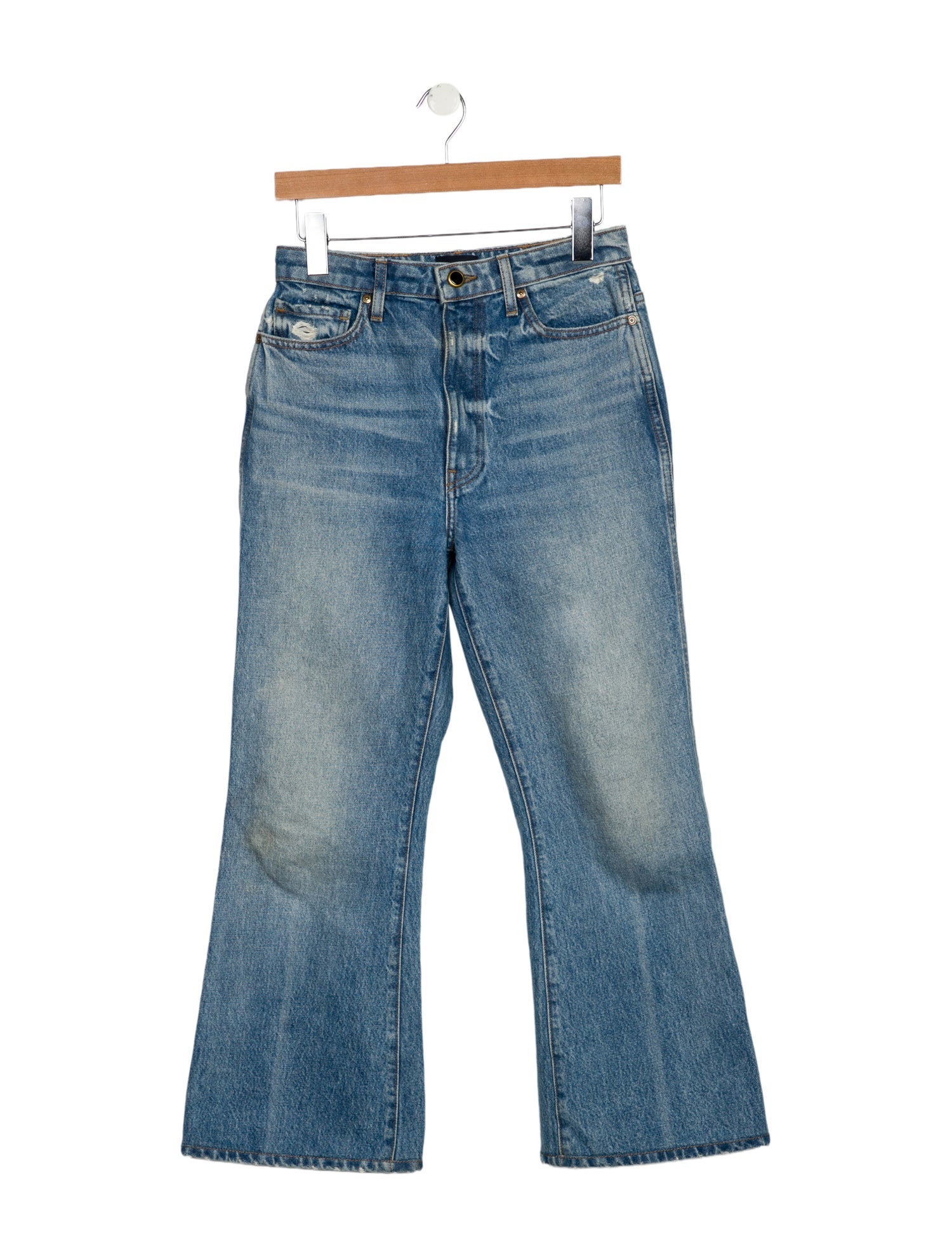 Khaite Gabbie Wide Leg Jeans
