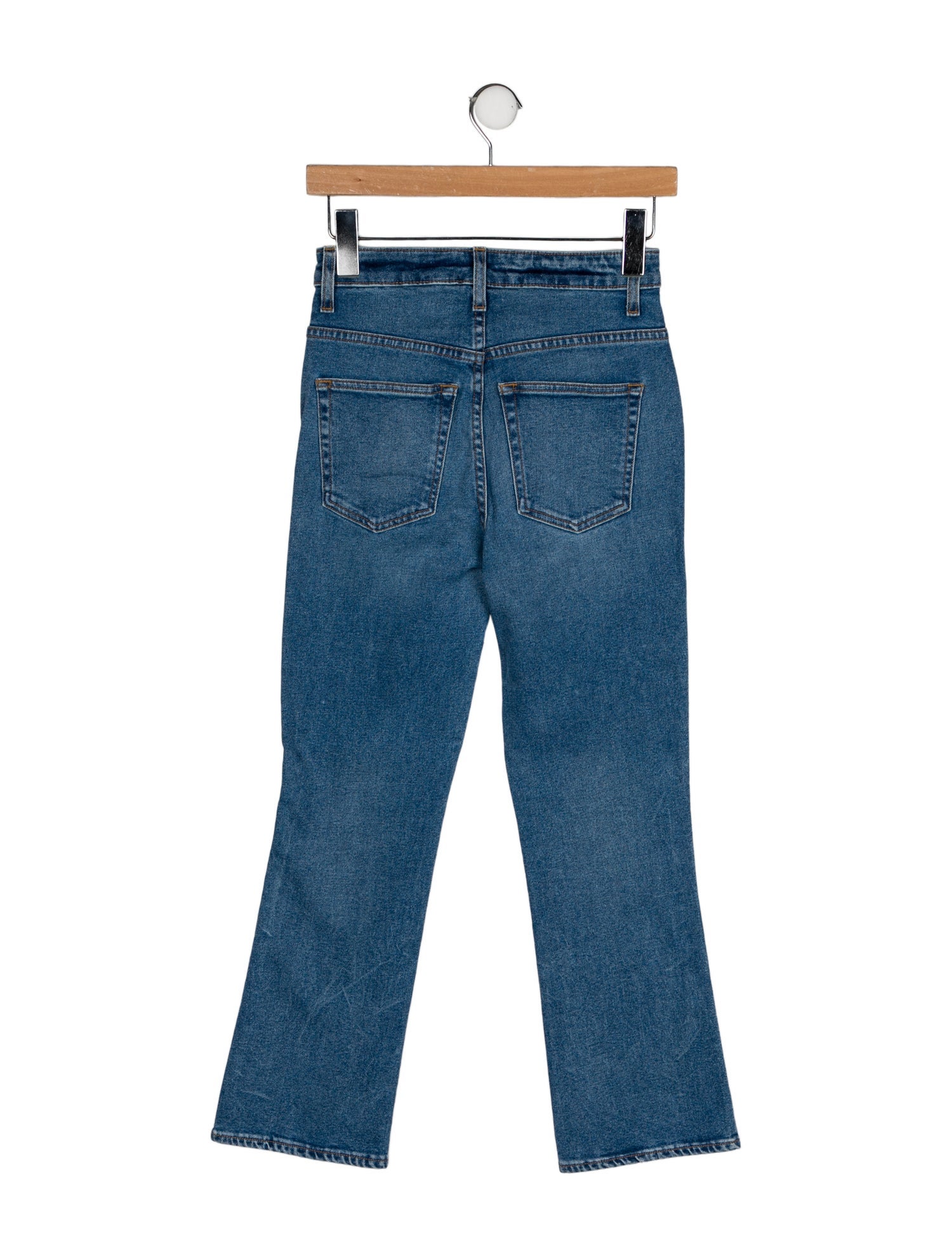 Khaite Mid-Rise Straight Leg Jeans