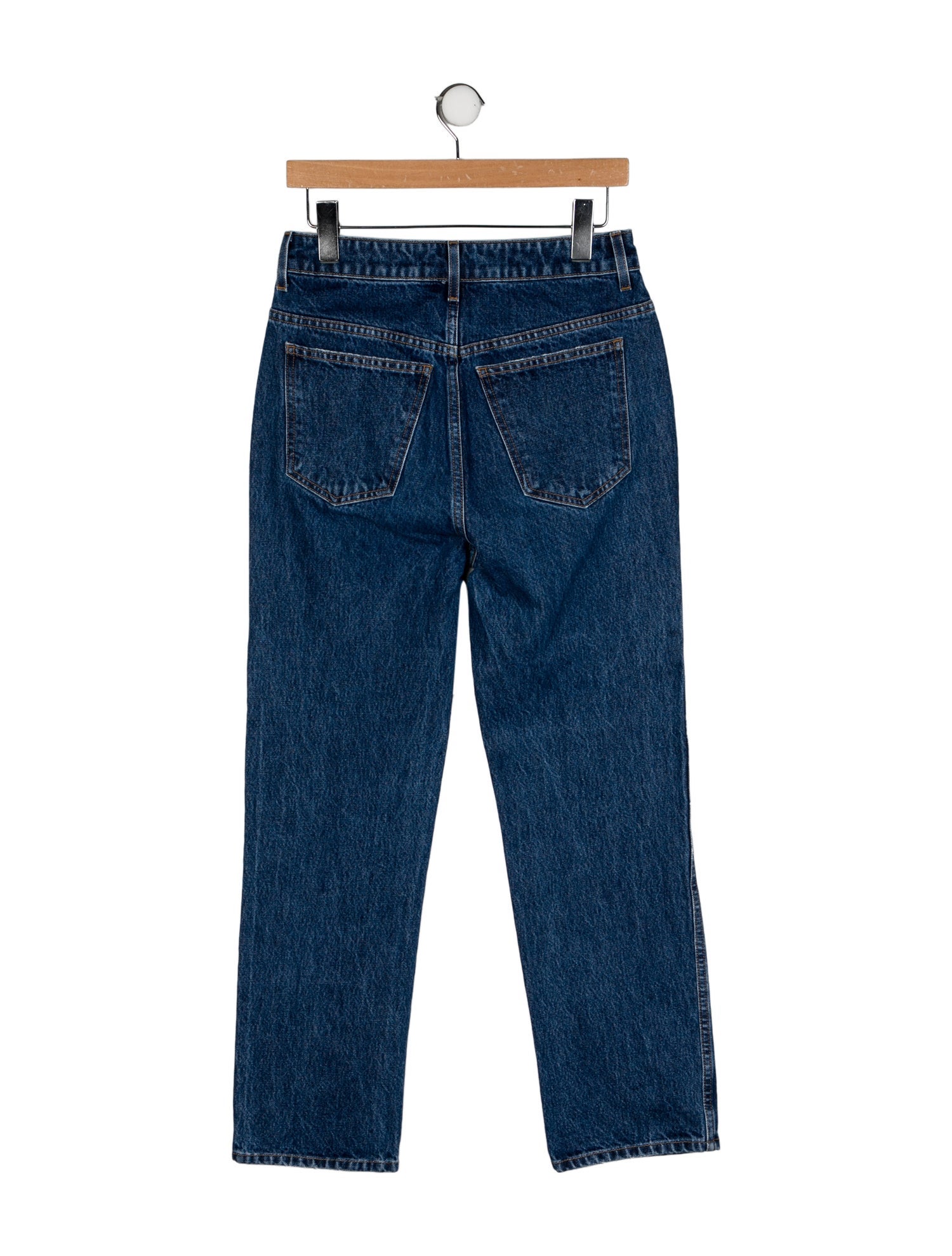 Khaite High-Rise Straight Leg Jeans