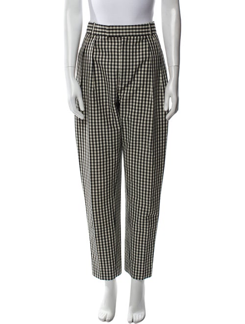 Khaite Plaid Print Straight Leg Pants
