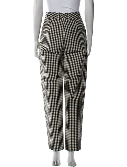 Khaite Plaid Print Straight Leg Pants