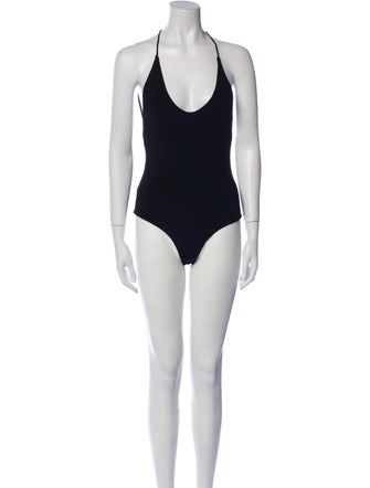 Khaite Wool Scoop Neck Bodysuit