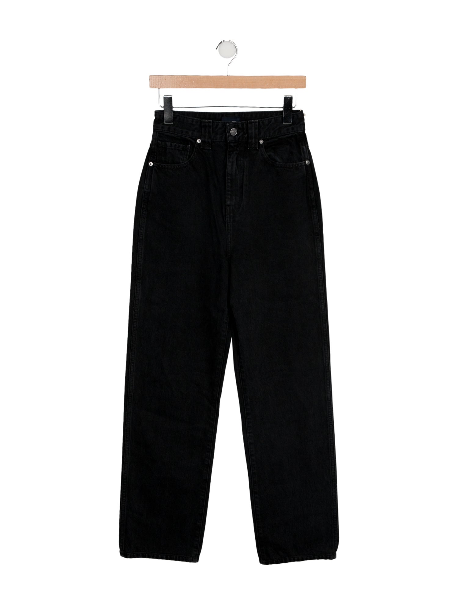 Khaite High-Rise Straight Leg Jeans