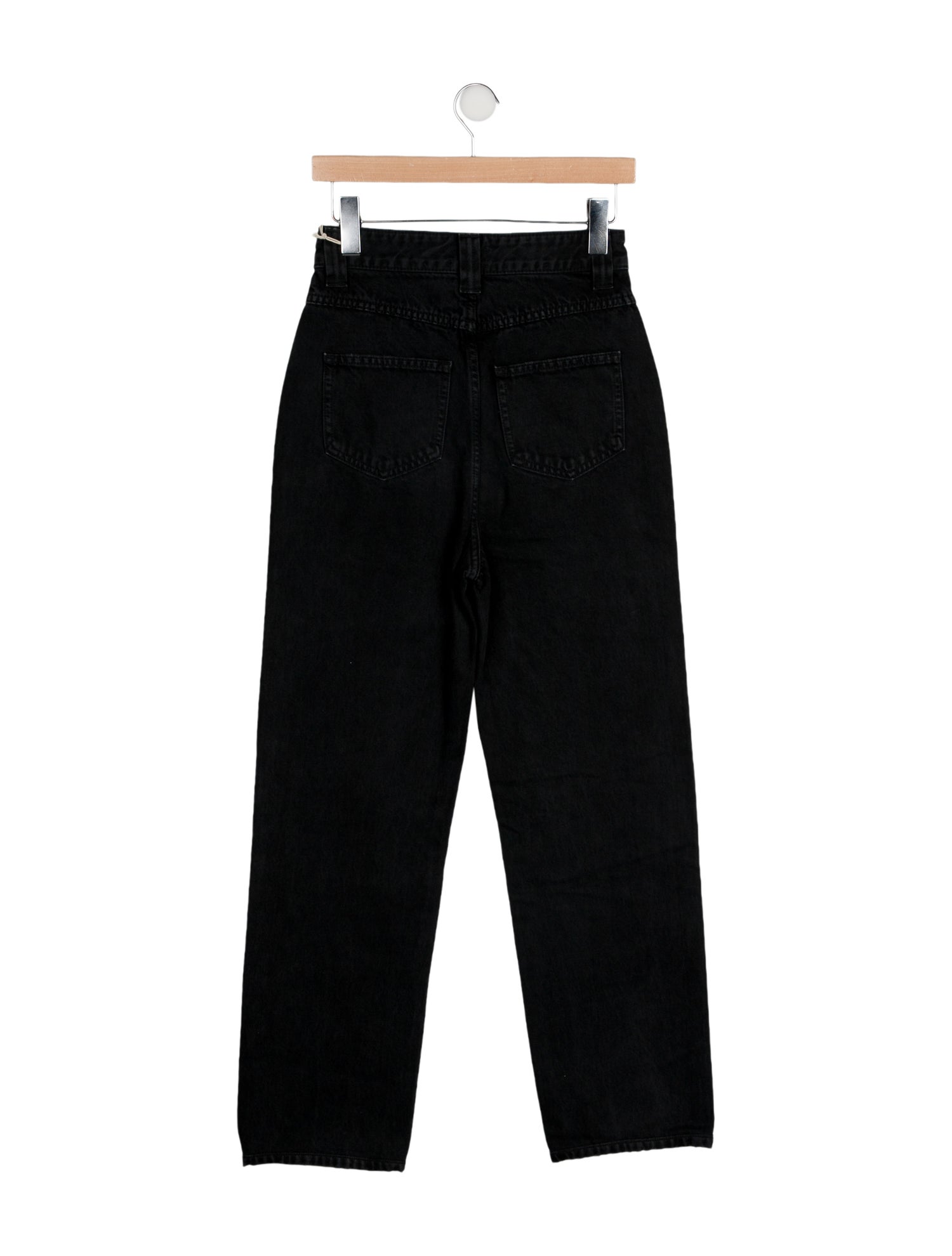 Khaite High-Rise Straight Leg Jeans