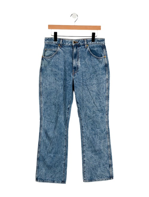 Khaite High-Rise Wide Leg Jeans