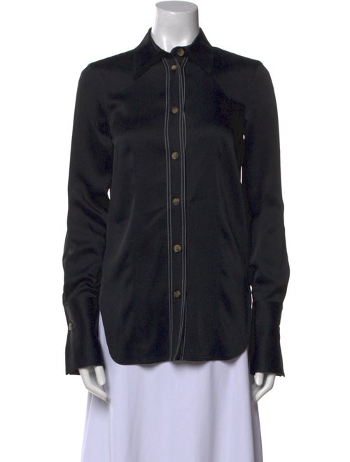 Khaite Long Sleeve Button-Up Top