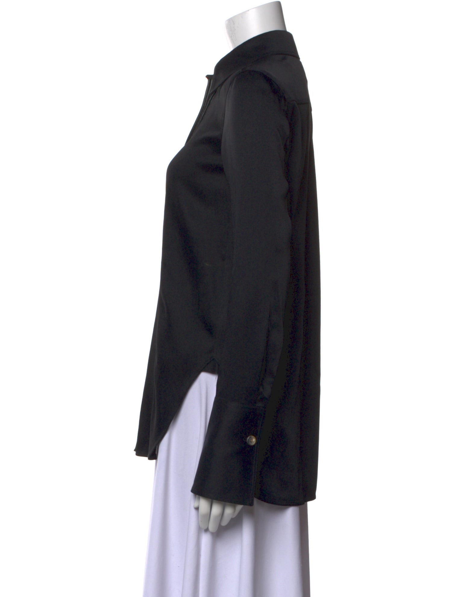 Khaite Long Sleeve Button-Up Top