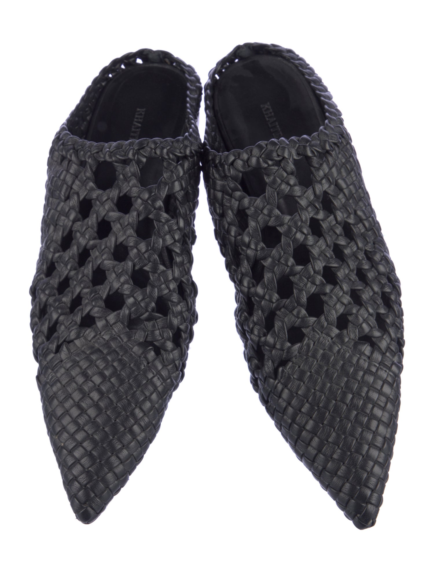 Khaite Leather Mules