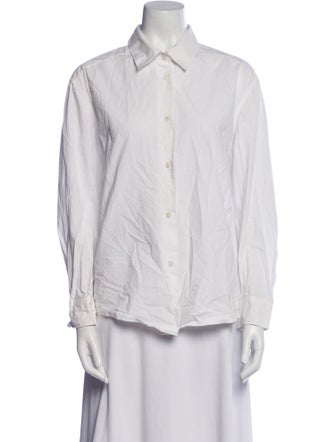 Khaite Long Sleeve Button-Up Top