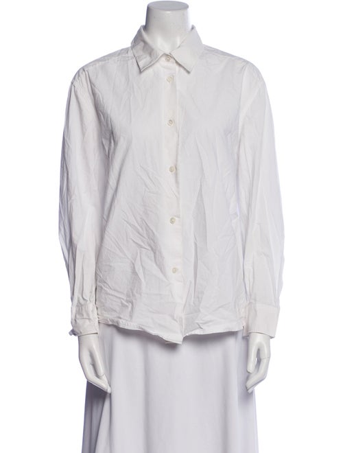 Khaite Long Sleeve Button-Up Top