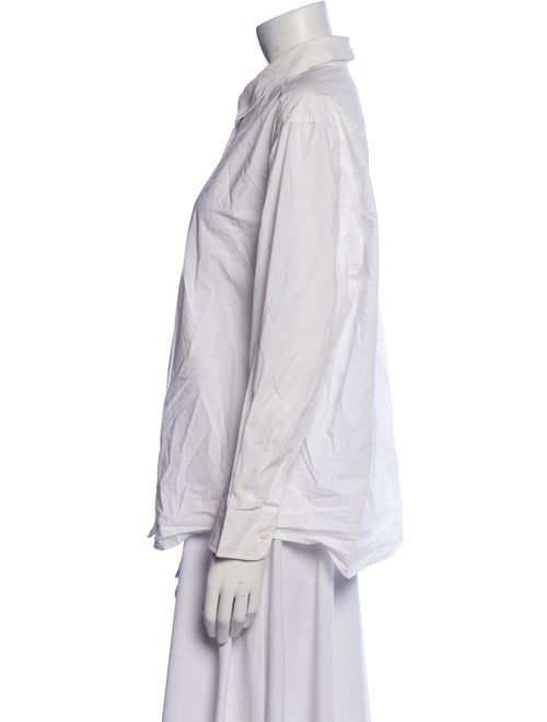 Khaite Long Sleeve Button-Up Top