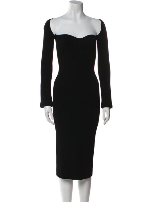Khaite Square Neckline Midi Length Dress