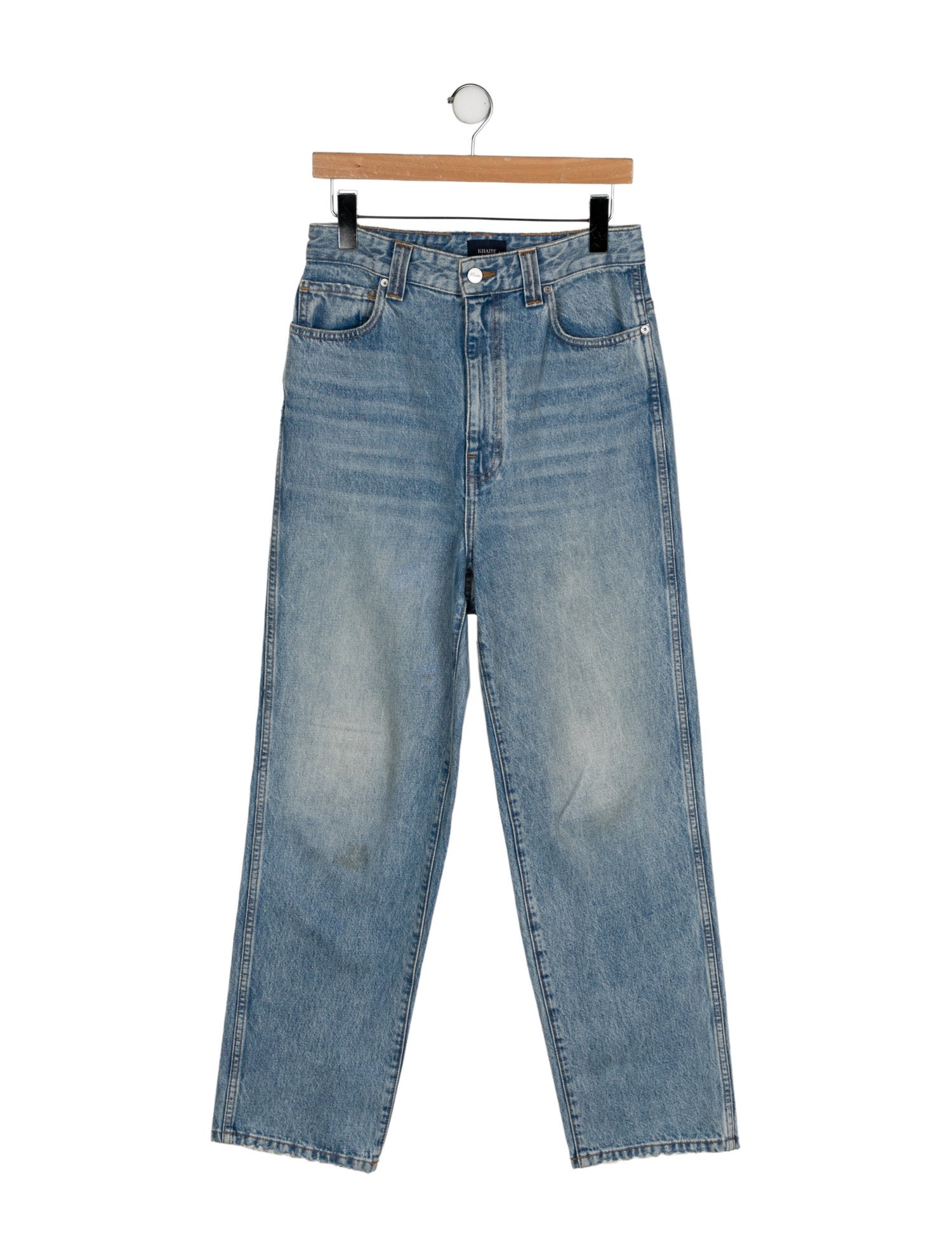 Khaite High-Rise Wide Leg Jeans