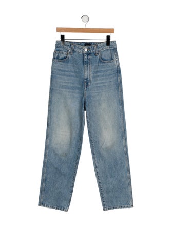 Khaite High-Rise Wide Leg Jeans