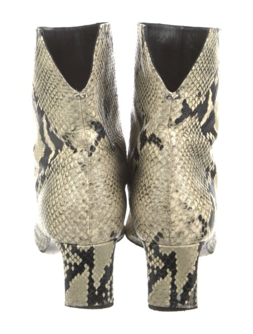 Khaite Embossed Leather Animal Print Boots