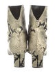 Khaite Embossed Leather Animal Print Boots