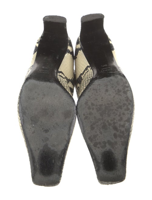 Khaite Embossed Leather Animal Print Boots