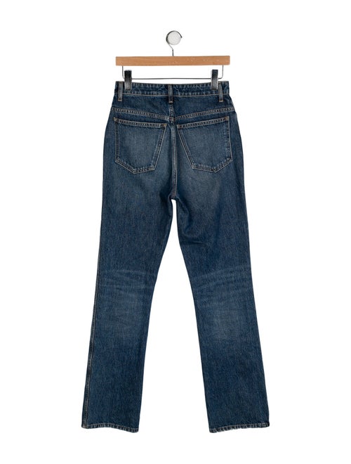 Khaite High-Rise Straight Leg Jeans