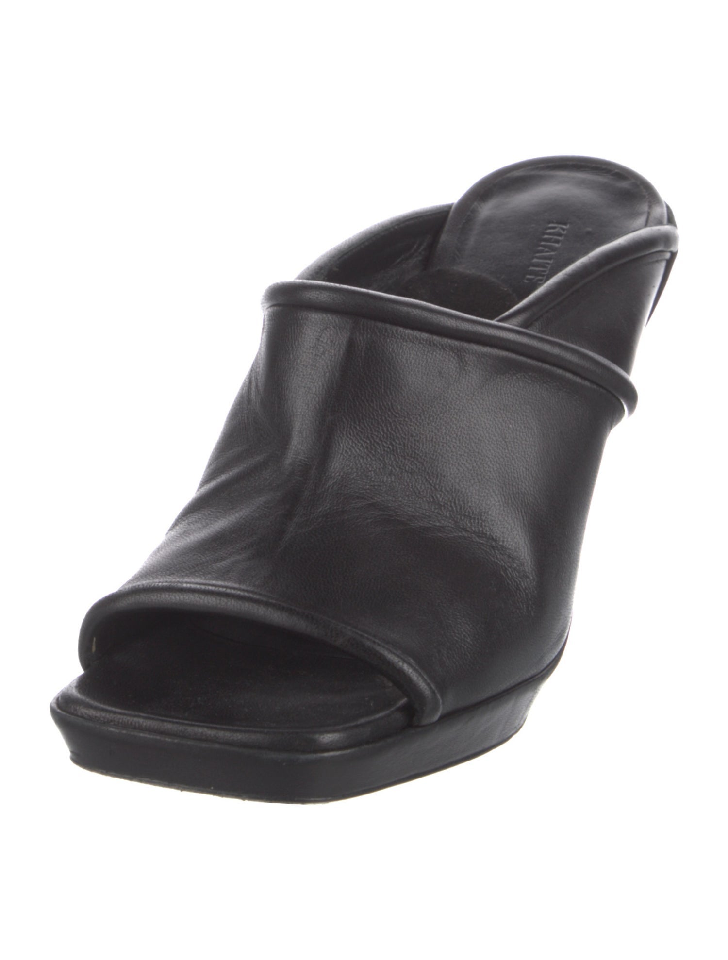 Khaite Leather Slides