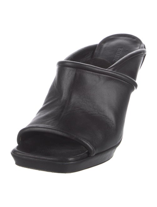 Khaite Leather Slides