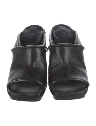 Khaite Leather Slides