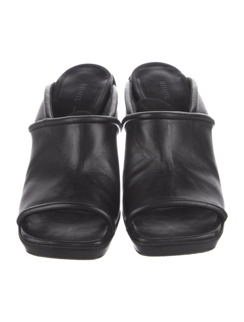 Khaite Leather Slides
