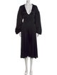 Khaite V-Neck Midi Length Dress