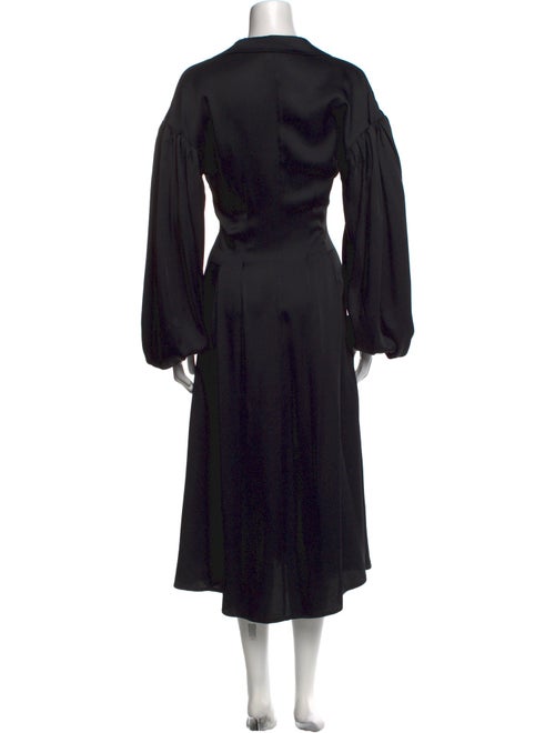 Khaite V-Neck Midi Length Dress