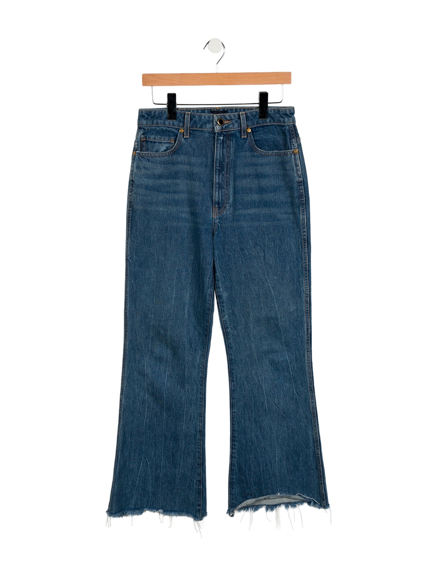 Khaite High-Rise Wide Leg Jeans
