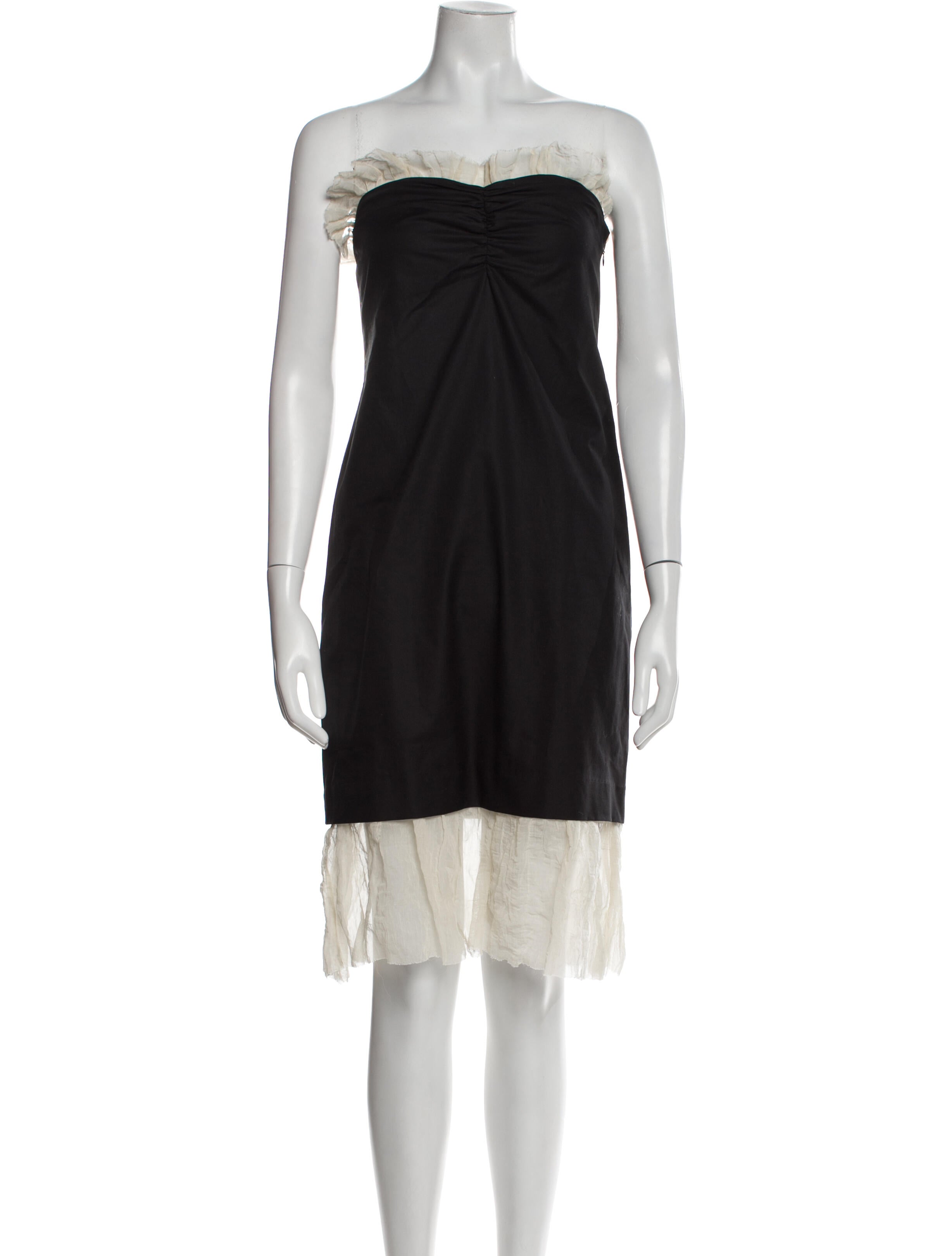 Khaite Colorblock Pattern Mini Dress