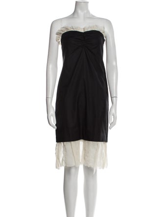 Khaite Colorblock Pattern Mini Dress