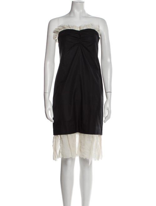 Khaite Colorblock Pattern Mini Dress