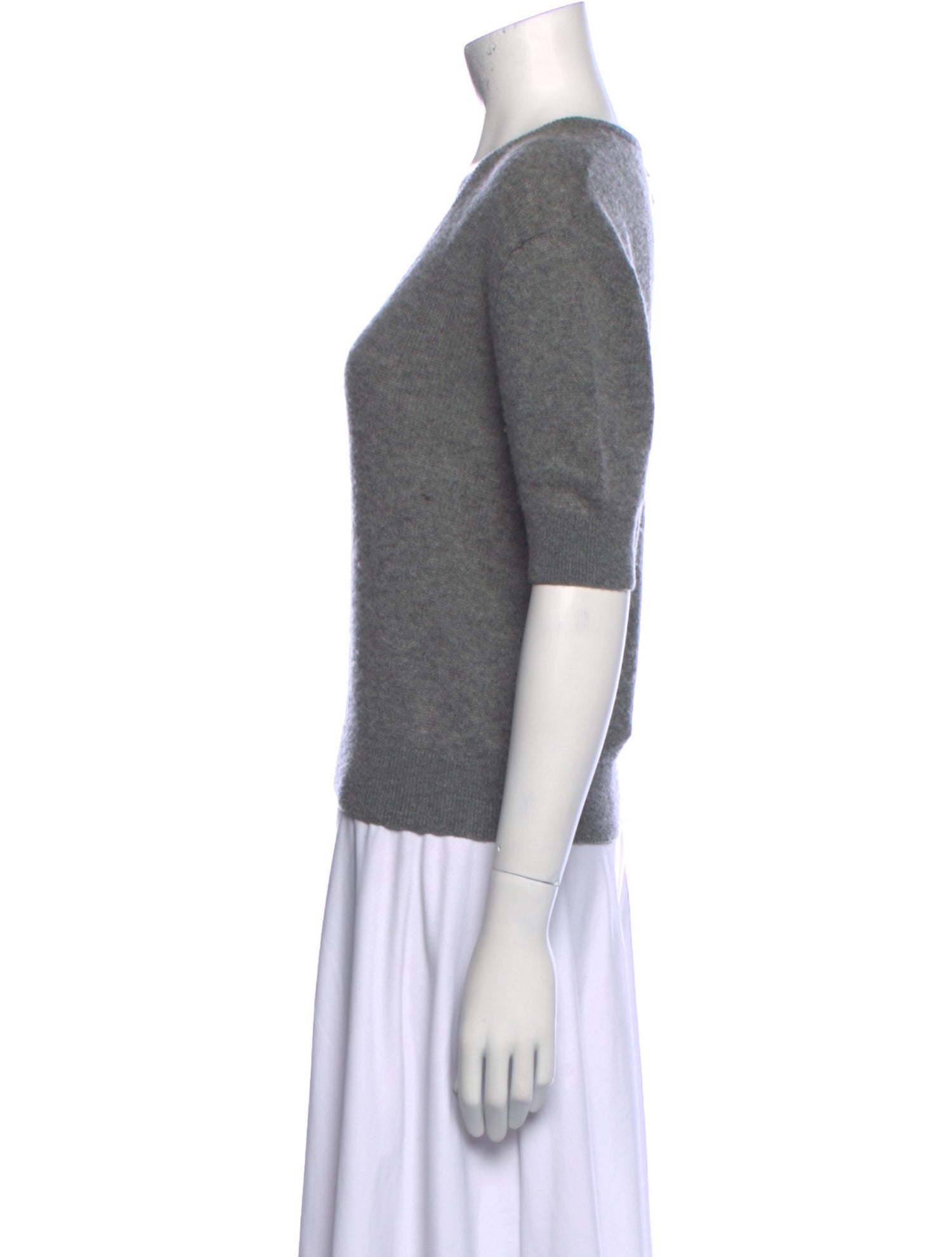 Khaite Cashmere V-Neck Crop Top