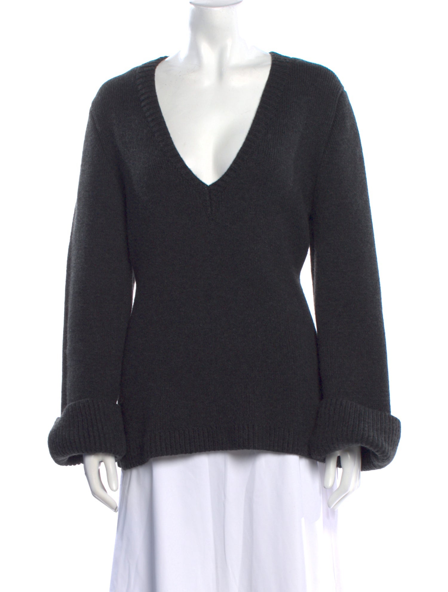 Khaite Cashmere V-Neck Sweater