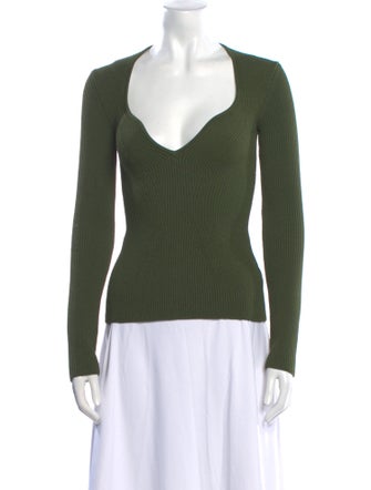Khaite Plunge Neckline Sweater