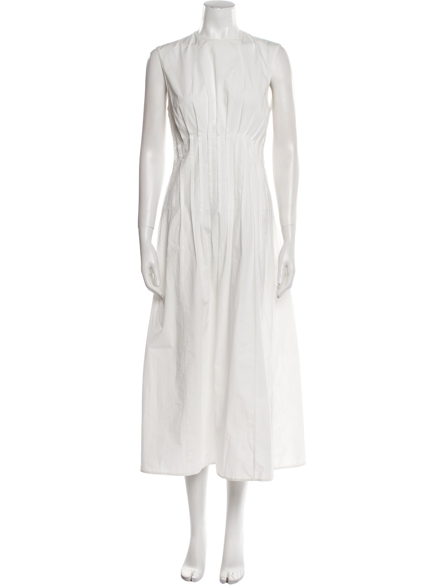 Khaite Crew Neck Long Dress