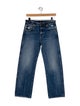 Khaite Mid-Rise Straight Leg Jeans