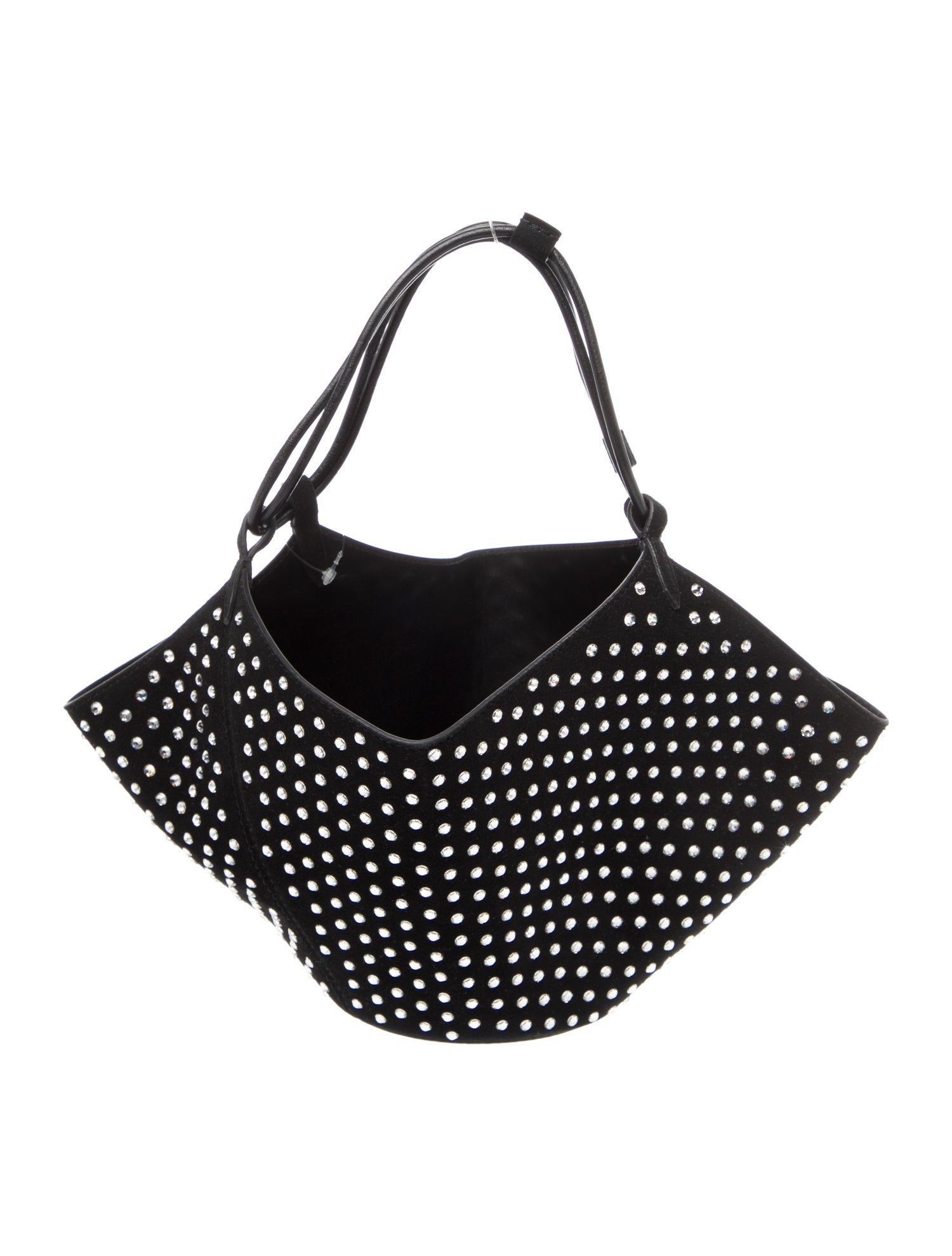 Khaite Suede Top Handle Bag