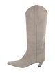 Khaite Suede Western Boots