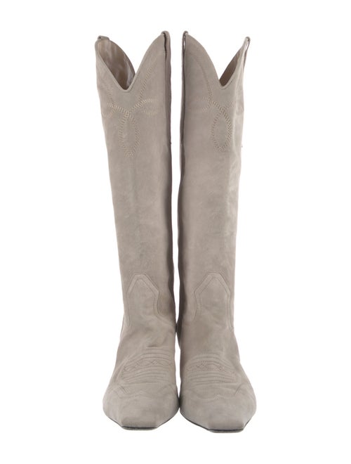 Khaite Suede Western Boots