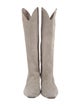 Khaite Suede Western Boots