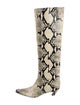 Khaite Snakeskin Animal Print Boots