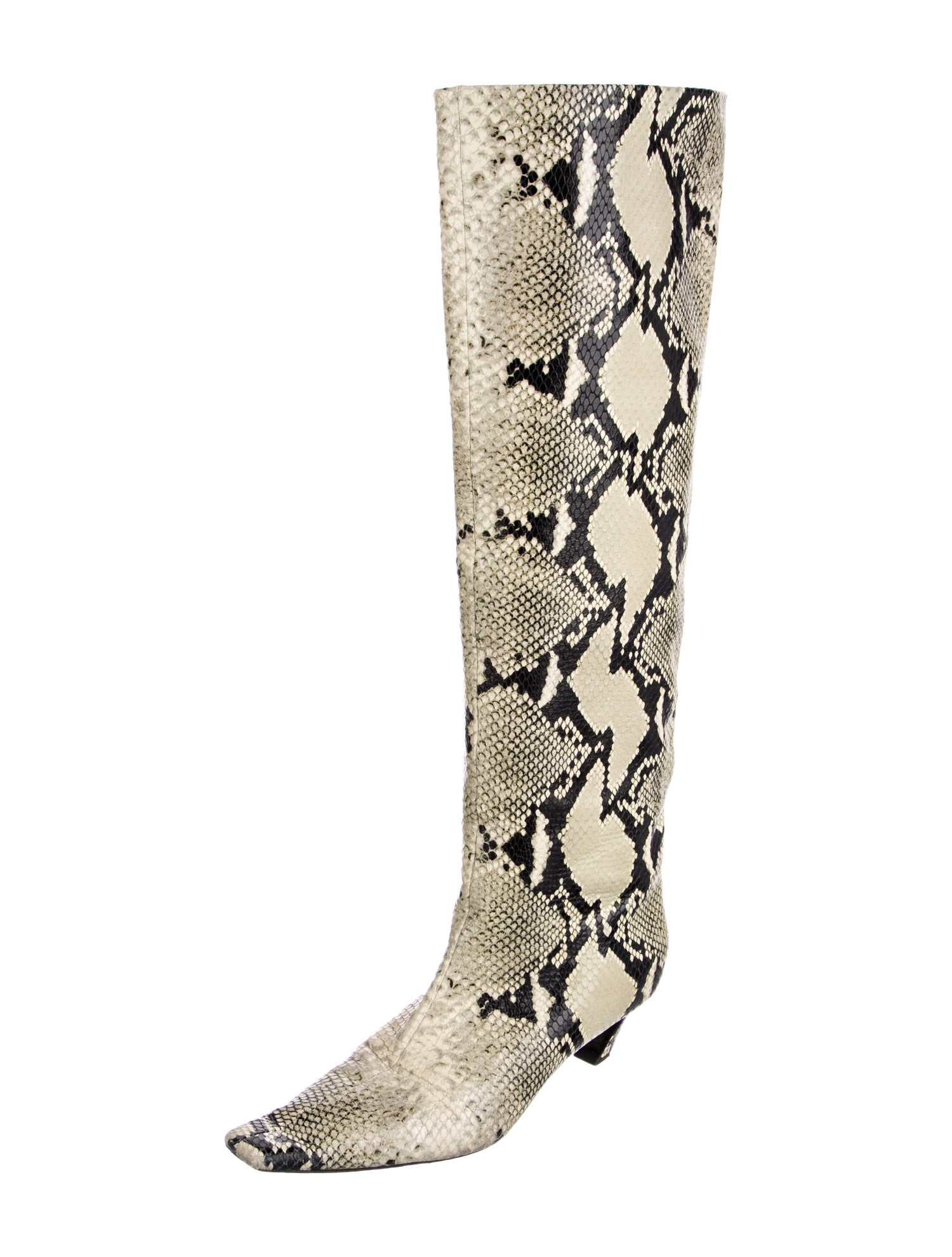Khaite Snakeskin Animal Print Boots