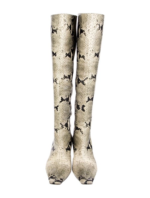 Khaite Snakeskin Animal Print Boots